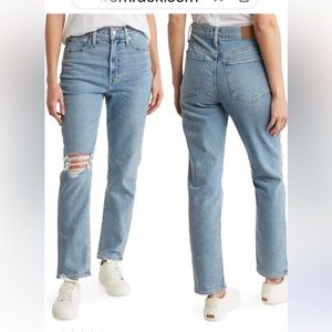Madewell Perfect Vintage Tipped High Waist Jeans, NWT, size 23T